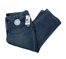 NEW Lee Women's Easy Fit Fade Out Capri Denim Jeans Size 18W Streetwear Cropped