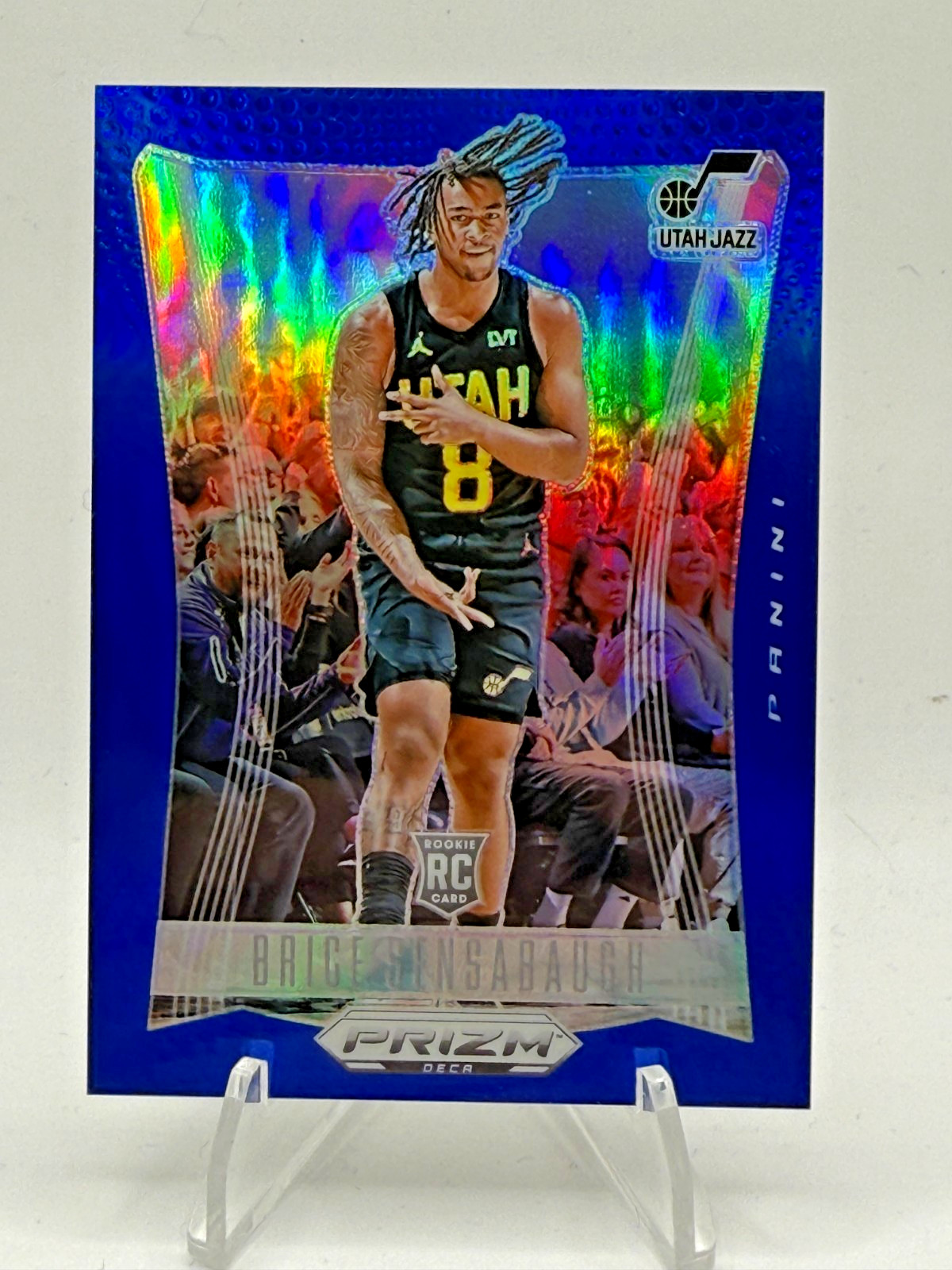 2023-24 Panini Prizm Deca Brice Sensabaugh 19/149 BLUE #6 Jazz RC