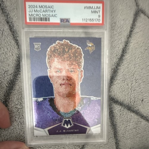 Panini 2024 Mosaic Micro-Mosaic J.J. McCarthy RC Vikings #MM-JJM PSA 9