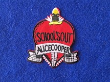 Alice Cooper School's Out Patch Sew or Iron On Embroidered Badge