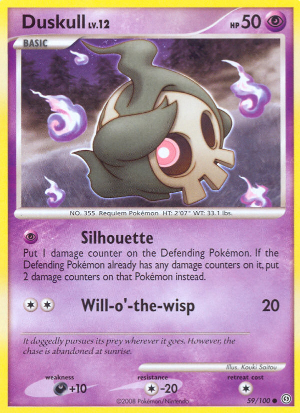 Duskull 59/100 Common Stormfront Pokemon Lightly Played