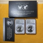 2021 Reverse Proof $1 American Silver Eagle Designer Coin Set NGC FR PF69 & PF70
