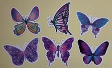Vinyl Stickers Art Decals BUTTERFLY Themed