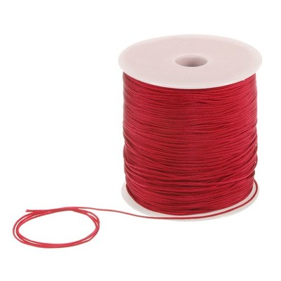 1mm Nylon String Cord 305 für Jewelry Making Braided Necklaces Red