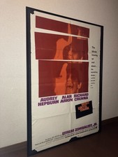 1967 Original One Sheet Wait Until Dark Audrey Hepburn Alan Arkin Vintage Framed