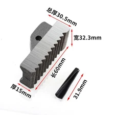 Pipe Wrench Heel Jaw with Pin Assembly 36" Wrench Replacement High Carbon Steel