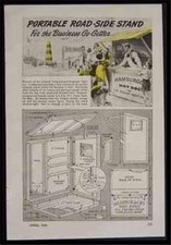 Portable Concession Carnival Stand 1946 How-To build PLANS Wooden Folds Up
