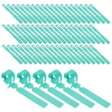 100 Pcs Green Plastic Plant Labels Nursery Garden Stakes for Garden Nursery Use