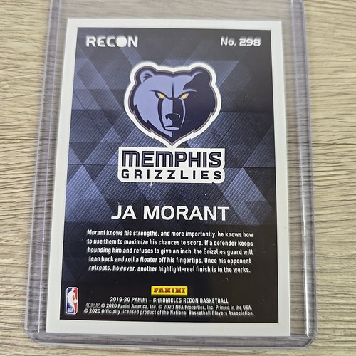 2019-20 Panini Chronicles - Recon #298 Ja Morant (RC) - Bild 4 von 6