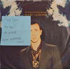 Marc Almond The Days Of Pearly Spencer Vinyl Record 7" VG/G+ YZ638 1972