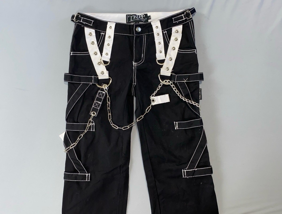 Tripp NYC AF6893 Zip Cuff Chained Heavyweight Bondage Pants