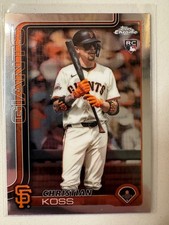 Christian Koss 2025 Topps Chrome Update USC26 San Francisco Giants