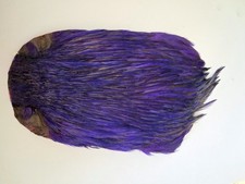 Dyed Purple Indian Cock Cape/Fly Tying Materials/Fly Fishing