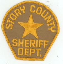 IOWA IA STORY COUNTY SHERIFF DEPT NICE VERY OLD VINTAGE SHOULDER PATCH POLICE