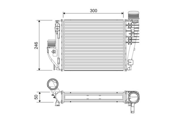 LadeluftküHler Valeo 818304 FüR Expert Peugeot Jumpy Traveller Spacetourer Opel-image