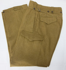 CARTER SMITH Co Australian Military Trousers Olive Green Wool Pants Sz. 10 32x32
