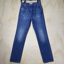 Madewell The Perfect Vintage Jean Distressed Size 26 Inseam 29  