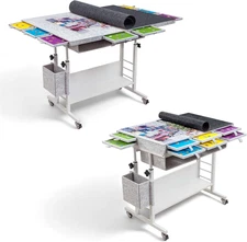 2000 Piece Foldable Felt Jigsaw Puzzle Table with Height Adjustment, Puzzle Boar