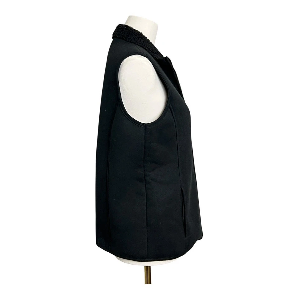 Mujeres Invierno Chaleco Fux Piel de Oveja Vellón Cálido Cómodo Acogedor Invierno Otoño Apres Esquí M Foto 4 de 4