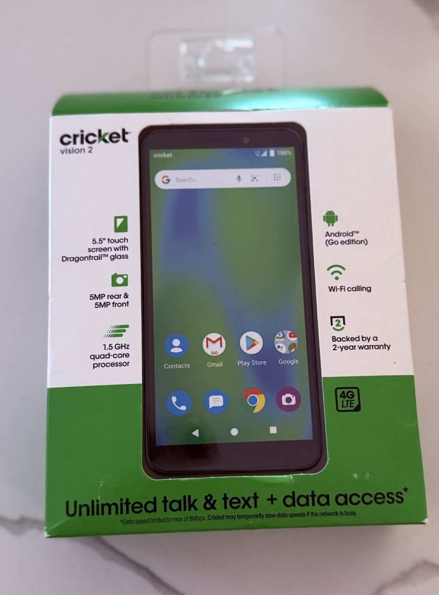 Cricket Wireless - Vision 2 - - 16GB - Black - 5.5" 4G LTE S