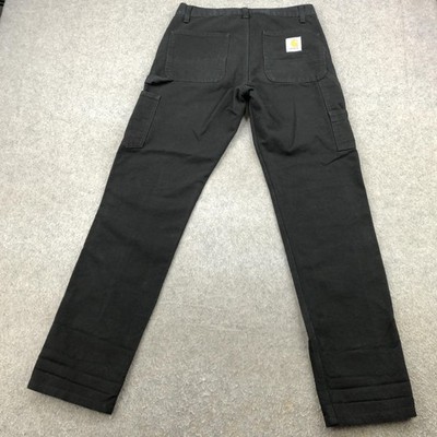 Carhartt Pants Mens 29x32 Black Ruck Single Knee Carpenter Workwear Stretch