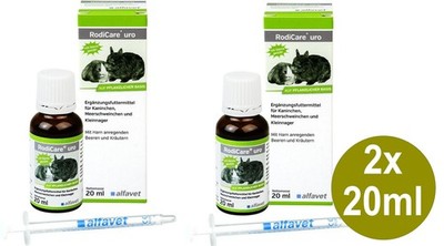 Alfavet RodiCare Uro 2x20ml Meerschw. Kaninchen Harn anregend (797,50 EUR/l)