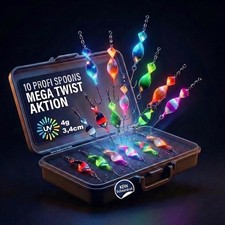 Trade Show Novelty 2025 Spoons Trout Mega Twist 10 Count in Spoonbox | Trout A...