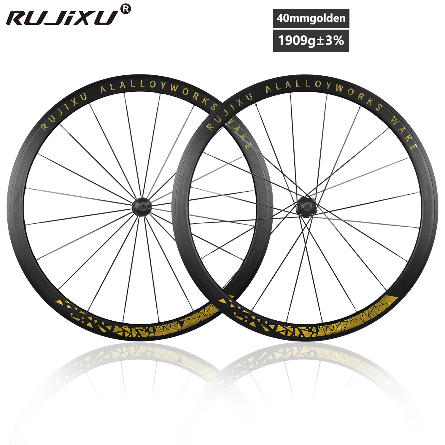 Wheelset 40/50mm Fixed Clincher V Brake Dead Fly Wheels