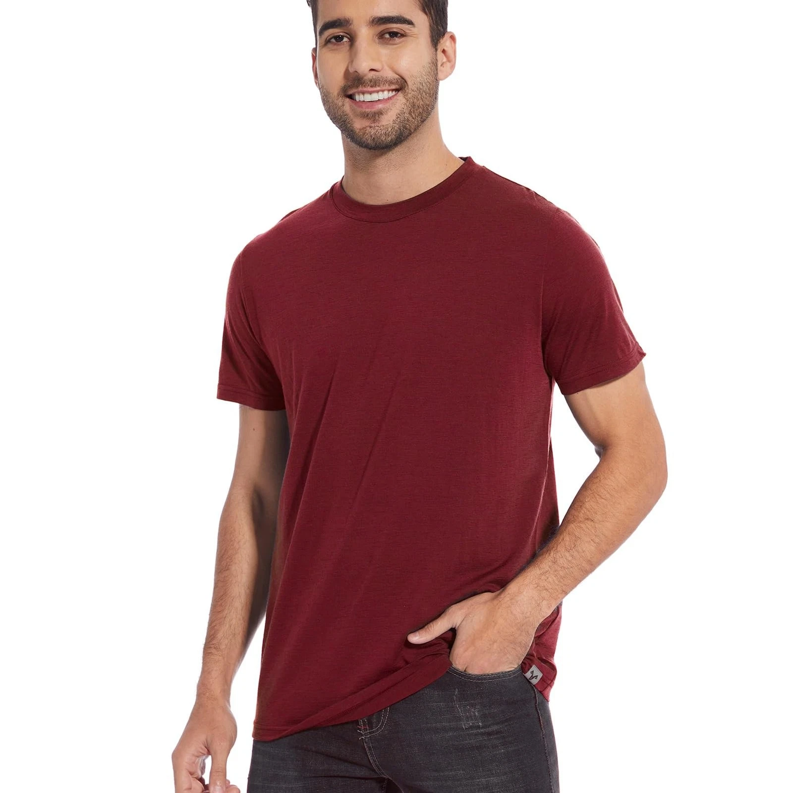 MERINNOVATION Merino Wool T-Shirt Mens Wicking Merino Wool Undershirt Lightwe...