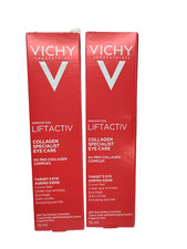 2X Vichy Liftactiv Collagen Specialist Anti-Wrinkle Eye Cream 15ml EXP 2026/11
