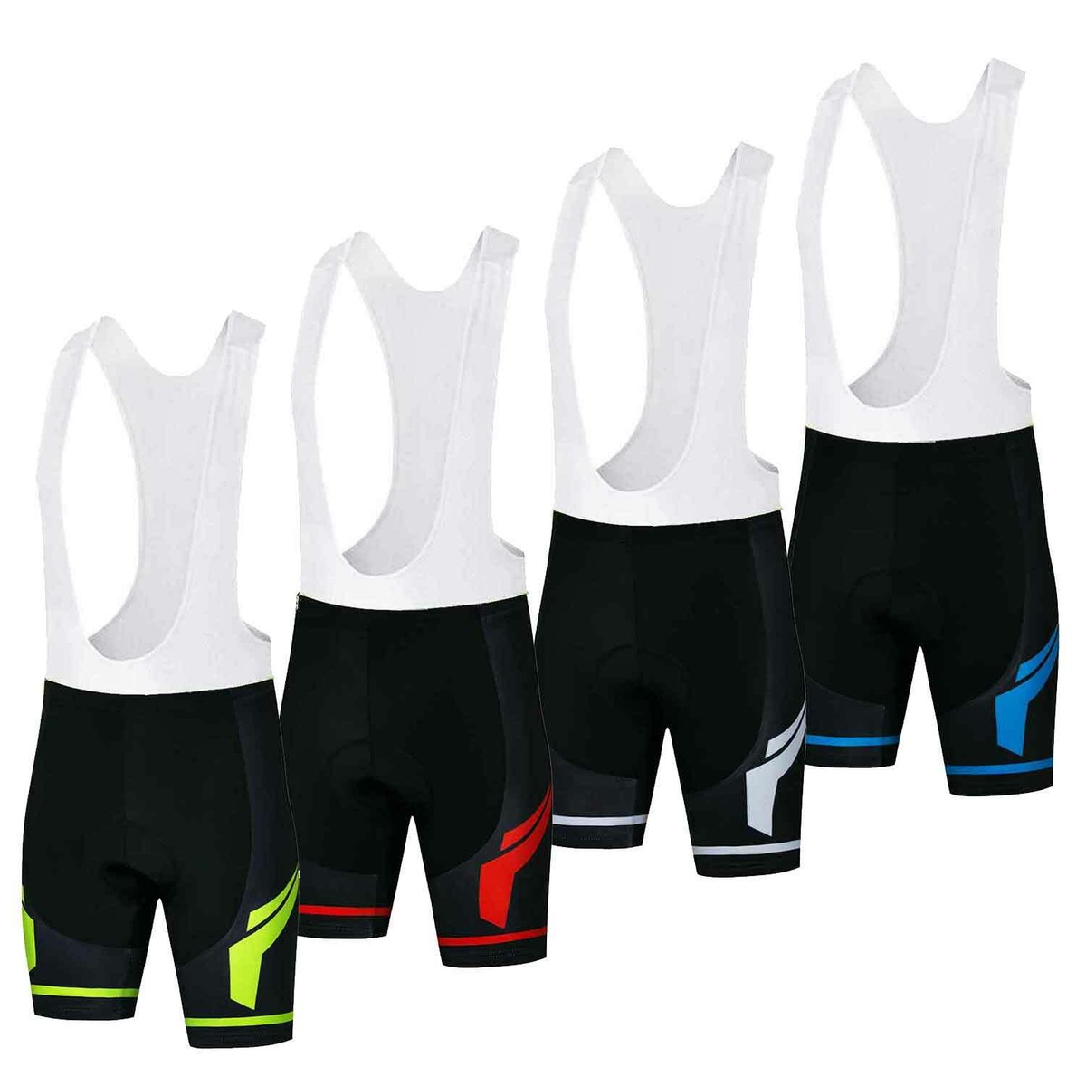 Culotte Hombre Ciclismo Men's White Cycling Bib Shorts Coolmax Gel Padded Bike Bib Knicks Compression-in Cycling Bib Ropa Ciclismo - Foto 8