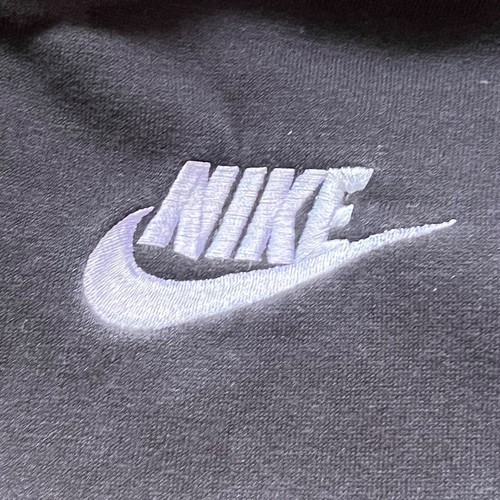 Nike Boys Size Medium Short Sleeve Club Hoodie Sportswear Black Cotton Blend - Picture 7 of 9