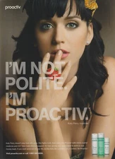 2010 Proactiv Skin Care Solution Cleanser - Singer Katy Perry - Print Ad Photo