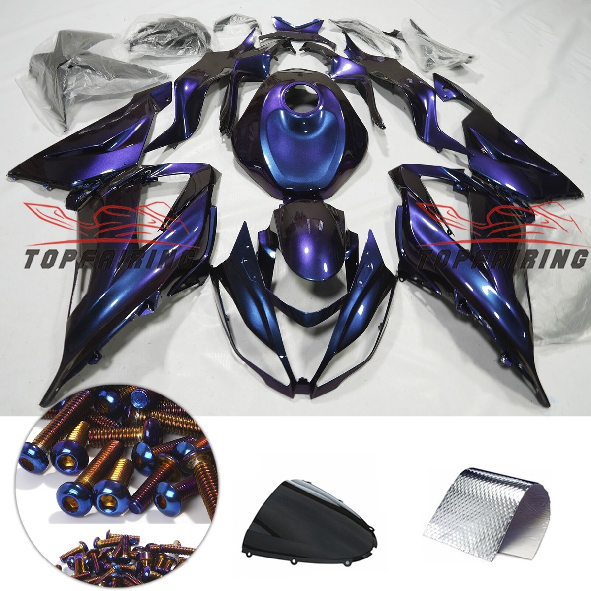 ぱーぷる Fairings | Kawasaki Ninja ZX10R (2011-2015) Purple, Black