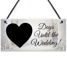 Wedding Countdown Hanging Sign Bride To Be Gifts Engagement Gifts For Her Him