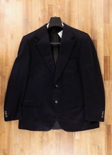 NO CUSTOMS TAX BRIONI solid dark blue classic cashmere blazer jacket Size 40R