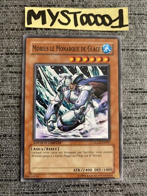 Yu-Gi-Oh Karte Mobius Der Eismonarch GLD2-FR007 Französisch Gebraucht