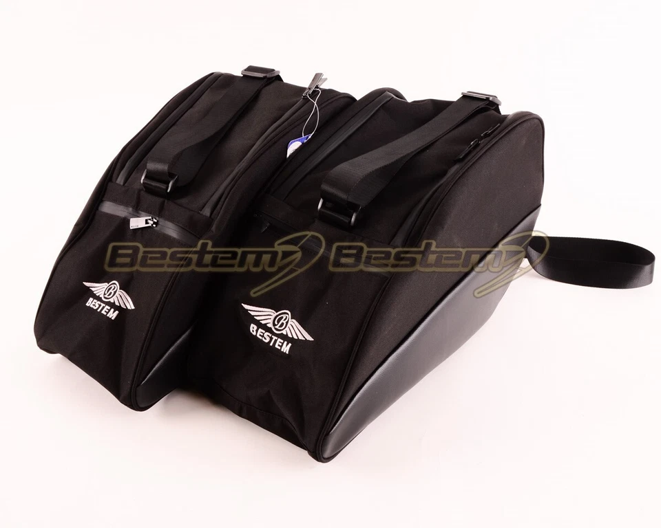 BMW K1600B 2018+ Alforja Estuche Lateral Forros Bolsas, Negro Foto 2 de 4