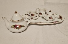 Royal Albert 1998 Old Country Roses Le Petite Mini Tea Set