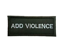 NIN Nine Inch Nails Patch Embroidered Iron/Sew on "Add Violence" 90s Industrial 