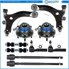 10Pcs Front Control Arm Ball Joint Tie Rod End For 1997-2003 Pontiac Grand Prix