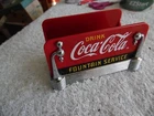 Coca Cola 1997 Nostalgic Red Fountain Service Sugar Packet Caddy Vintage