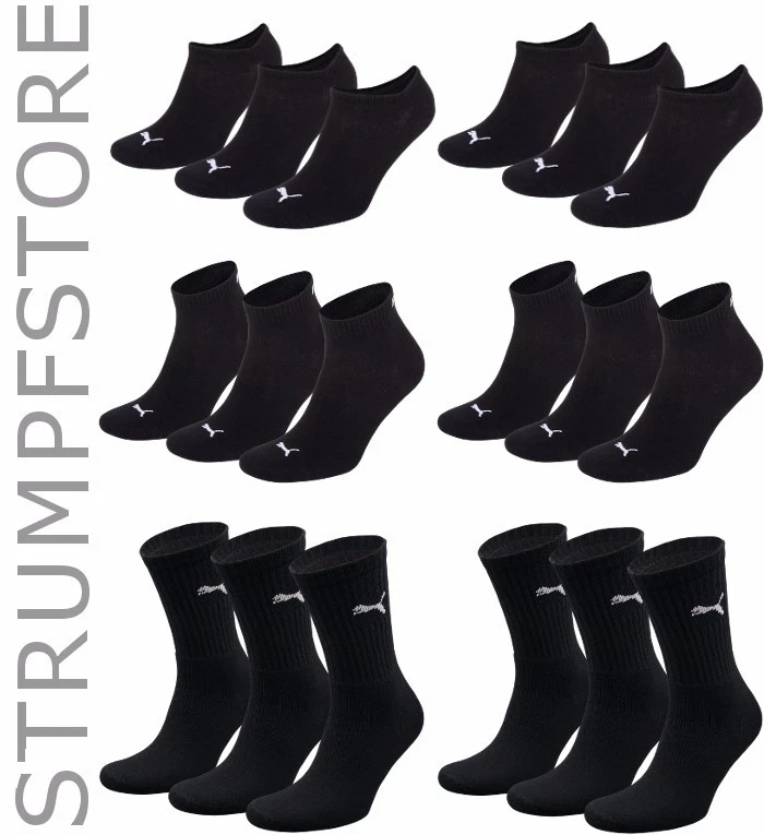 Puma Socken 9 12 15 18 Paar Sneaker Quarter  Sportsocken Tennis Freizeitsocken  - Bild 1 von 4