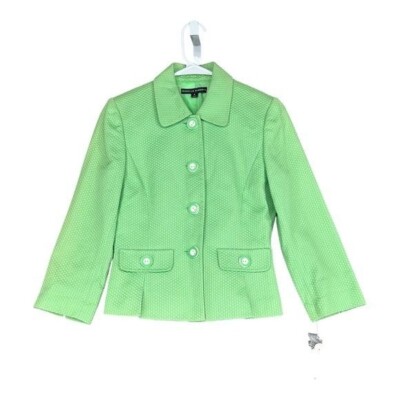 Isabella Demarco NWT Women’s Selma Button Jacket Green Retro Office  Casual