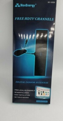Digital TV Antenna Flat Indoor Signal Booster Amplifier HDTV TV Signal 1080P HD