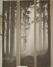 Pottery Barn Teen Forest Triptych Mural New in Box 