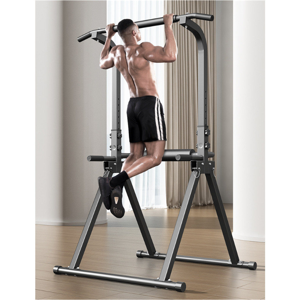 Torre de alimentación ajustable en altura estación de inmersión barra de dominadas torre de fuerza independiente