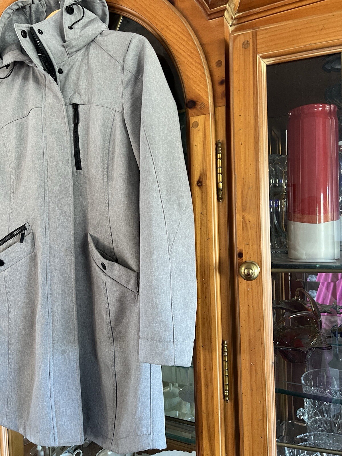 Pendleton Women’s Gray Lined Hooded Full Zip Jack… - image 3