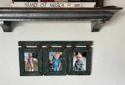 5x7 multi collage rustic barn barnwood picture frame distressed wood weathered