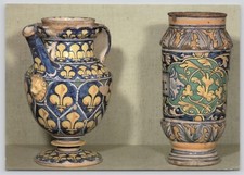 Art Card, Vases Pharmaceutiques Faience de Montpelier, Chrome Posted 6 x 4